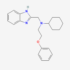 (1H-benzimidazol-2-ylmethyl)cyclohexyl(2-phenoxyethyl)amine