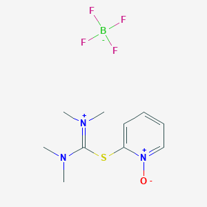 molecular formula C10H16BF4N3OS B556853 2-(1-氧代吡啶-2-基)-1,1,3,3-四甲基异硫脲四氟硼酸盐 CAS No. 255825-38-8