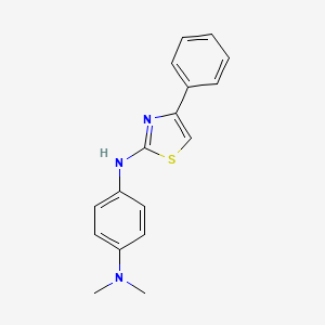 N,N-dimethyl-N'-(4-phenyl-1,3-thiazol-2-yl)-1,4-benzenediamine