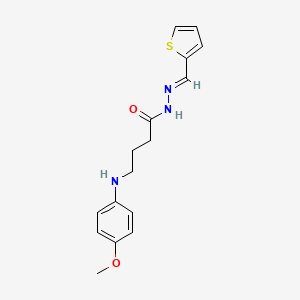 4-[(4-methoxyphenyl)amino]-N'-(2-thienylmethylene)butanohydrazide