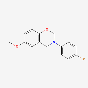 3-(4-bromophenyl)-6-methoxy-3,4-dihydro-2H-1,3-benzoxazine