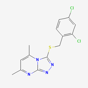 3-[(2,4-dichlorobenzyl)thio]-5,7-dimethyl[1,2,4]triazolo[4,3-a]pyrimidine