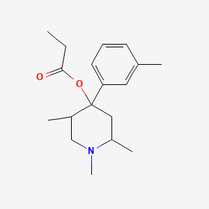 molecular formula C18H27NO2 B5568659 1,2,5-trimethyl-4-(3-methylphenyl)-4-piperidinyl propionate 