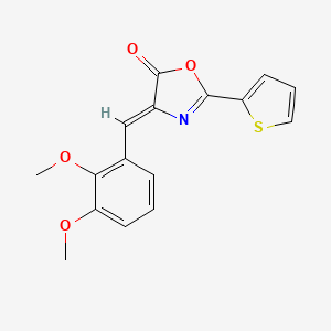 4-(2,3-dimethoxybenzylidene)-2-(2-thienyl)-1,3-oxazol-5(4H)-one