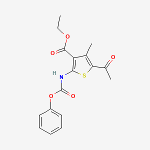 ethyl 5-acetyl-4-methyl-2-[(phenoxycarbonyl)amino]-3-thiophenecarboxylate