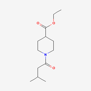 molecular formula C13H23NO3 B5568803 1-(3-甲基丁酰)-4-哌啶甲酸乙酯 