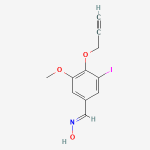 molecular formula C11H10INO3 B5568809 3-iodo-5-methoxy-4-(2-propyn-1-yloxy)benzaldehyde oxime 