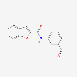 molecular formula C17H13NO3 B5568822 N-(3-acetylphenyl)-1-benzofuran-2-carboxamide 