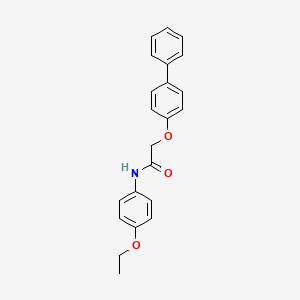 molecular formula C22H21NO3 B5568832 2-(4-biphenylyloxy)-N-(4-ethoxyphenyl)acetamide 