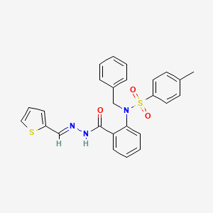 N-benzyl-4-methyl-N-(2-{[2-(2-thienylmethylene)hydrazino]carbonyl}phenyl)benzenesulfonamide
