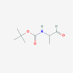 molecular formula C8H15NO3 B055689 叔丁基(1-氧代丙-2-基)氨基甲酸酯 CAS No. 114857-00-0