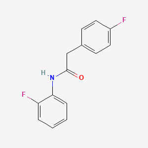 molecular formula C14H11F2NO B5568922 N-(2-氟苯基)-2-(4-氟苯基)乙酰胺 