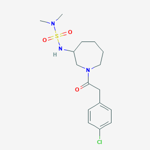 N'-{1-[(4-chlorophenyl)acetyl]azepan-3-yl}-N,N-dimethylsulfamide