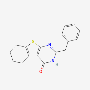 molecular formula C17H16N2OS B5568981 2-苄基-5,6,7,8-四氢[1]苯并噻吩并[2,3-d]嘧啶-4(3H)-酮 