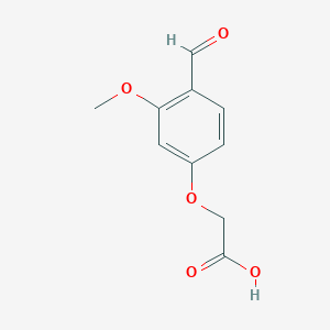 molecular formula C10H10O5 B556907 2-(4-甲醛-3-甲氧基苯氧基)乙酸 CAS No. 84969-24-4