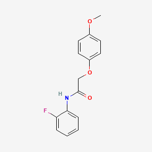 molecular formula C15H14FNO3 B5569078 N-(2-氟苯基)-2-(4-甲氧基苯氧基)乙酰胺 