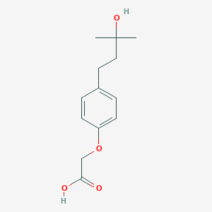 B556908 [4-(3-Hydroxy-3-methylbutyl)phenoxy]acetic acid CAS No. 101268-32-0