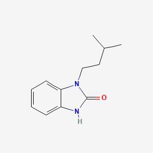 molecular formula C12H16N2O B5569088 1-(3-methylbutyl)-1,3-dihydro-2H-benzimidazol-2-one CAS No. 305347-10-8
