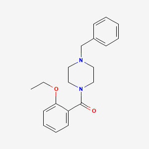 molecular formula C20H24N2O2 B5569099 1-benzyl-4-(2-ethoxybenzoyl)piperazine 