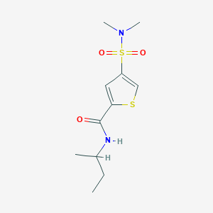 molecular formula C11H18N2O3S2 B5569123 N-(仲丁基)-4-[(二甲氨基)磺酰基]-2-噻吩甲酰胺 