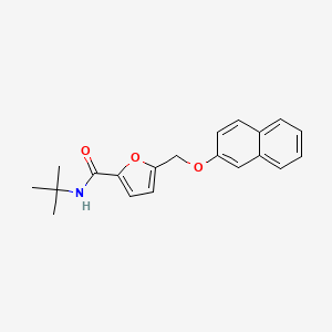 molecular formula C20H21NO3 B5569136 N-(叔丁基)-5-[(2-萘氧基)甲基]-2-呋喃酰胺 