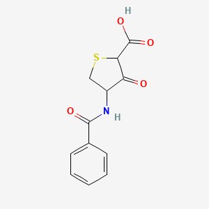 molecular formula C12H11NO4S B5569279 2,5-anhydro-4-(benzoylamino)-4-deoxy-2-thiopent-3-ulosonic acid 