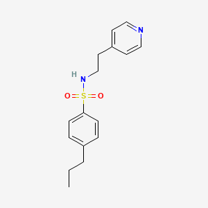 molecular formula C16H20N2O2S B5569299 4-propyl-N-(2-pyridin-4-ylethyl)benzenesulfonamide 
