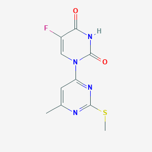 molecular formula C10H9FN4O2S B5569302 5-fluoro-6'-methyl-2'-(methylthio)-2H-1,4'-bipyrimidine-2,4(3H)-dione 