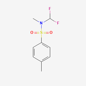 molecular formula C9H11F2NO2S B5569325 N-(difluoromethyl)-N,4-dimethylbenzenesulfonamide 