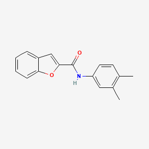 molecular formula C17H15NO2 B5569398 N-(3,4-二甲苯基)-1-苯并呋喃-2-甲酰胺 