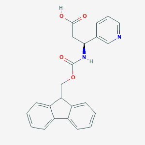 B556945 (S)-3-((((9H-Fluoren-9-yl)methoxy)carbonyl)amino)-3-(pyridin-3-yl)propanoic acid CAS No. 507472-06-2
