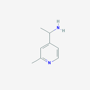 B055696 1-(2-Methylpyridin-4-YL)ethanamine CAS No. 114919-76-5
