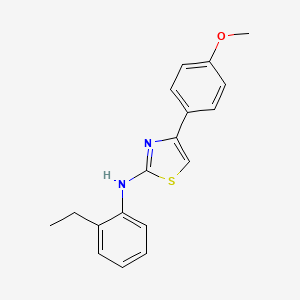 molecular formula C18H18N2OS B5569608 N-(2-ethylphenyl)-4-(4-methoxyphenyl)-1,3-thiazol-2-amine 
