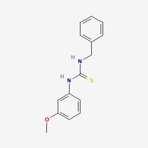 molecular formula C15H16N2OS B5569623 N-benzyl-N'-(3-methoxyphenyl)thiourea 