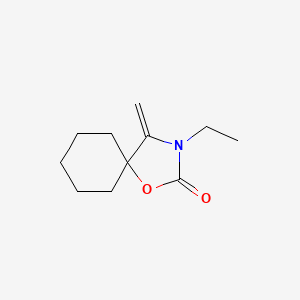 molecular formula C11H17NO2 B5569629 3-乙基-4-亚甲基-1-氧杂-3-氮杂螺[4.5]癸烷-2-酮 