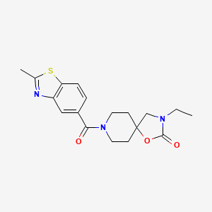 3-ethyl-8-[(2-methyl-1,3-benzothiazol-5-yl)carbonyl]-1-oxa-3,8-diazaspiro[4.5]decan-2-one