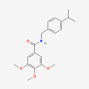 molecular formula C20H25NO4 B5569781 N-(4-异丙苄基)-3,4,5-三甲氧基苯甲酰胺 CAS No. 5924-16-3