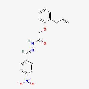 molecular formula C18H17N3O4 B5569864 2-(2-allylphenoxy)-N'-(4-nitrobenzylidene)acetohydrazide 