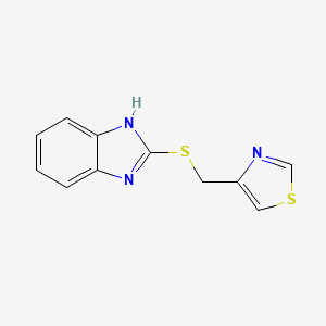 molecular formula C11H9N3S2 B5569909 2-[(1,3-噻唑-4-基甲基)硫代]-1H-苯并咪唑 CAS No. 92590-01-7