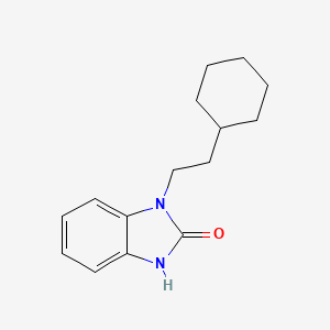 molecular formula C15H20N2O B5569929 1-(2-cyclohexylethyl)-1,3-dihydro-2H-benzimidazol-2-one 
