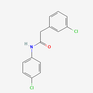 molecular formula C14H11Cl2NO B5569938 2-(3-氯苯基)-N-(4-氯苯基)乙酰胺 