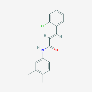 molecular formula C17H16ClNO B5570094 3-(2-氯苯基)-N-(3,4-二甲苯基)丙烯酰胺 