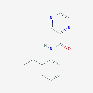 molecular formula C13H13N3O B5570102 N-(2-乙基苯基)-2-吡嗪甲酰胺 