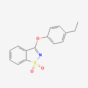 molecular formula C15H13NO3S B5570220 3-(4-乙基苯氧基)-1,2-苯并异噻唑-1,1-二氧化物 
