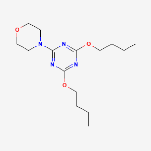 molecular formula C15H26N4O3 B5570366 2,4-dibutoxy-6-(4-morpholinyl)-1,3,5-triazine 
