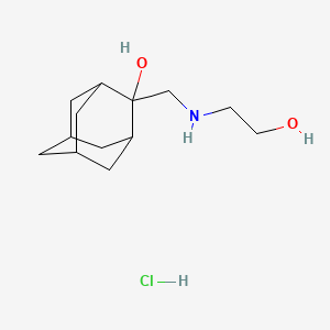 molecular formula C13H24ClNO2 B5570390 2-{[(2-hydroxyethyl)amino]methyl}-2-adamantanol hydrochloride 