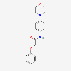 molecular formula C18H20N2O3 B5570457 N-[4-(4-morpholinyl)phenyl]-2-phenoxyacetamide 