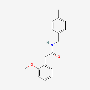 molecular formula C17H19NO2 B5570490 2-(2-methoxyphenyl)-N-(4-methylbenzyl)acetamide 