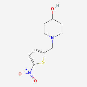molecular formula C10H14N2O3S B5570517 1-[(5-硝基-2-噻吩基)甲基]-4-哌啶醇 