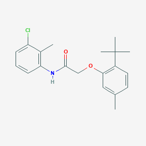 molecular formula C20H24ClNO2 B5570603 2-(2-tert-butyl-5-methylphenoxy)-N-(3-chloro-2-methylphenyl)acetamide 